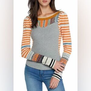 Free People Sweet Gal Thermal Top - Size Small